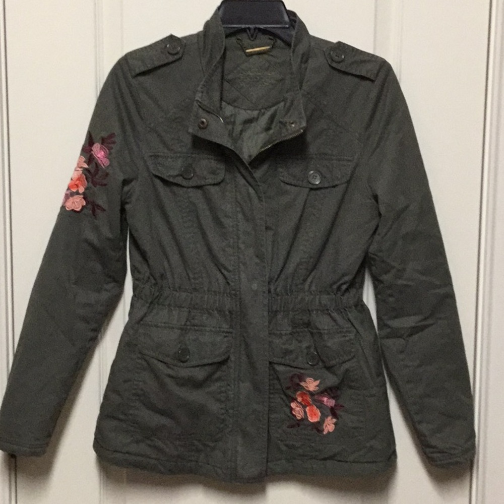 Adorable girls embroidered field jacket